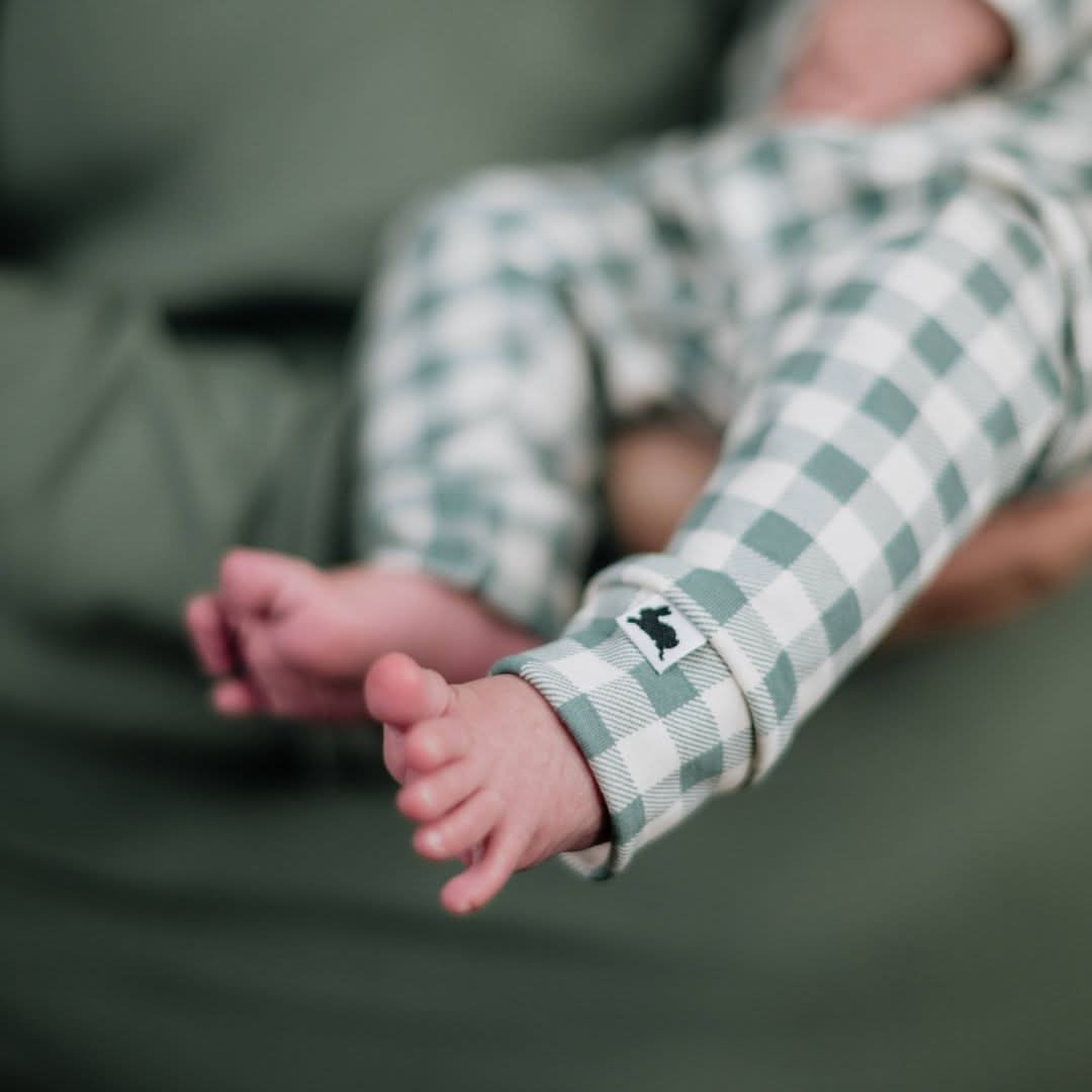 Baby Bamboo Leggings | Bison Plaid