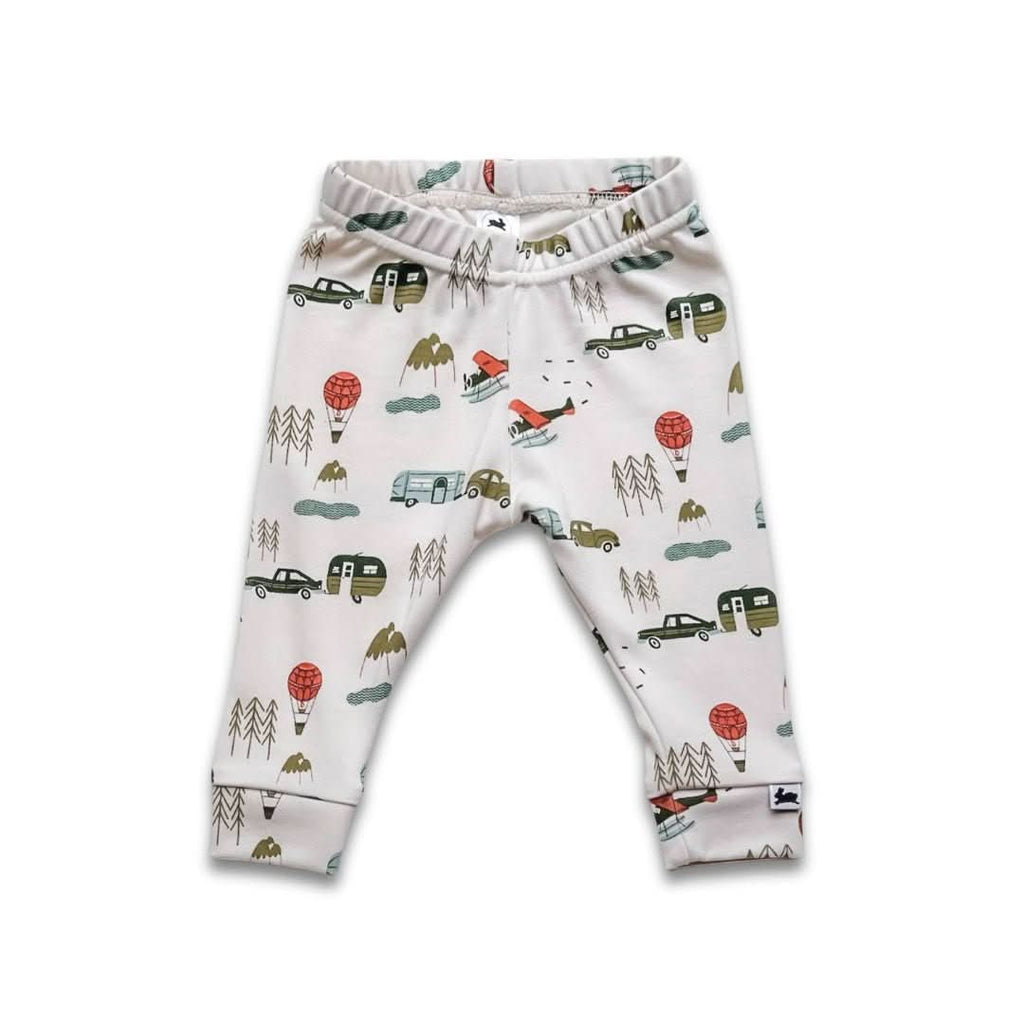 Baby Bamboo Leggings | Eucalyptus Gingham