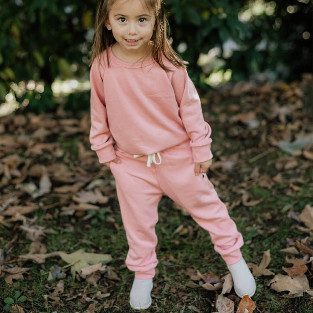 Kids' Bamboo Fleece Pullover | Rose-1
