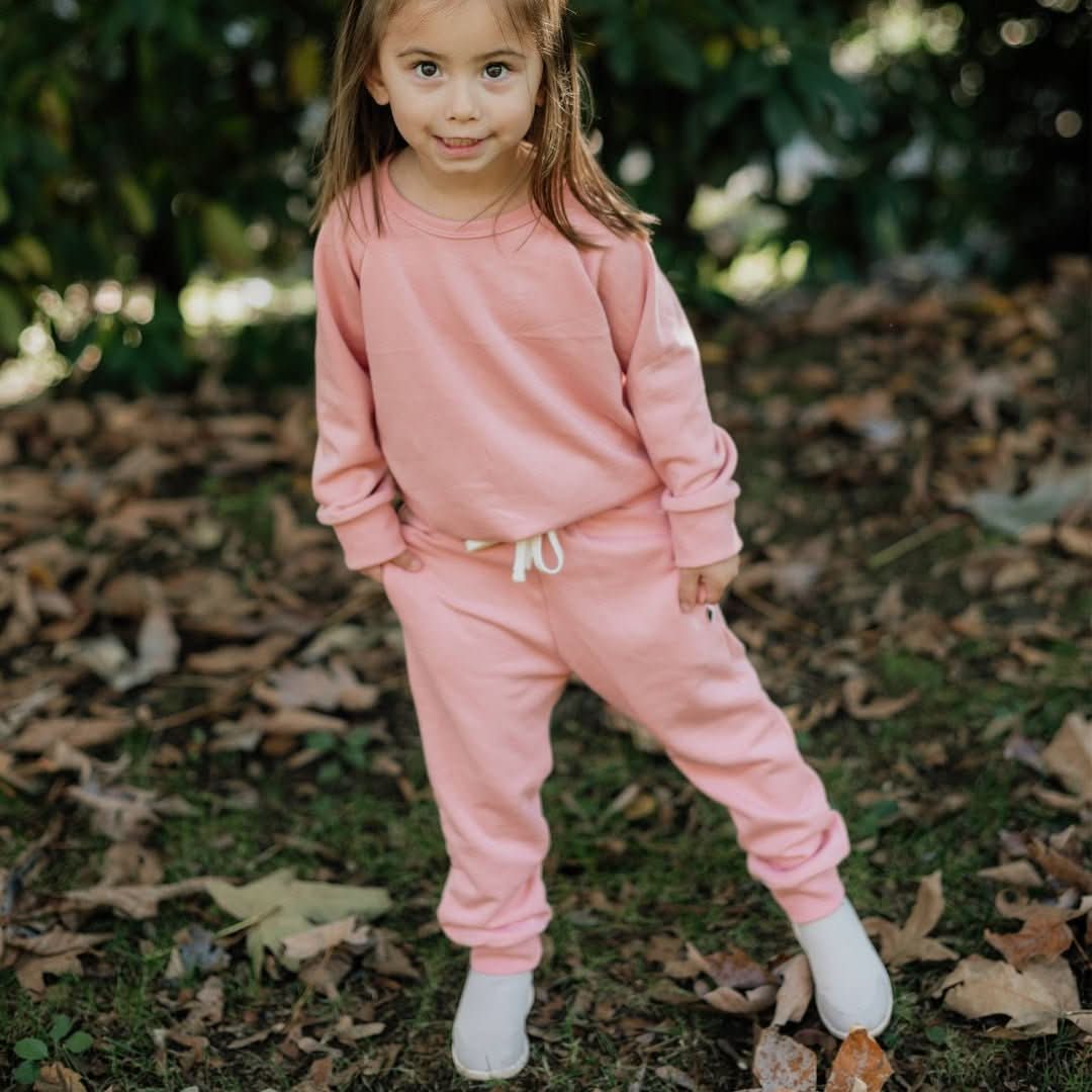 Kids' Bamboo Fleece Pullover | Rose-1