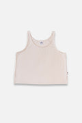 Ladies' Bamboo Cropped Tank | Cream