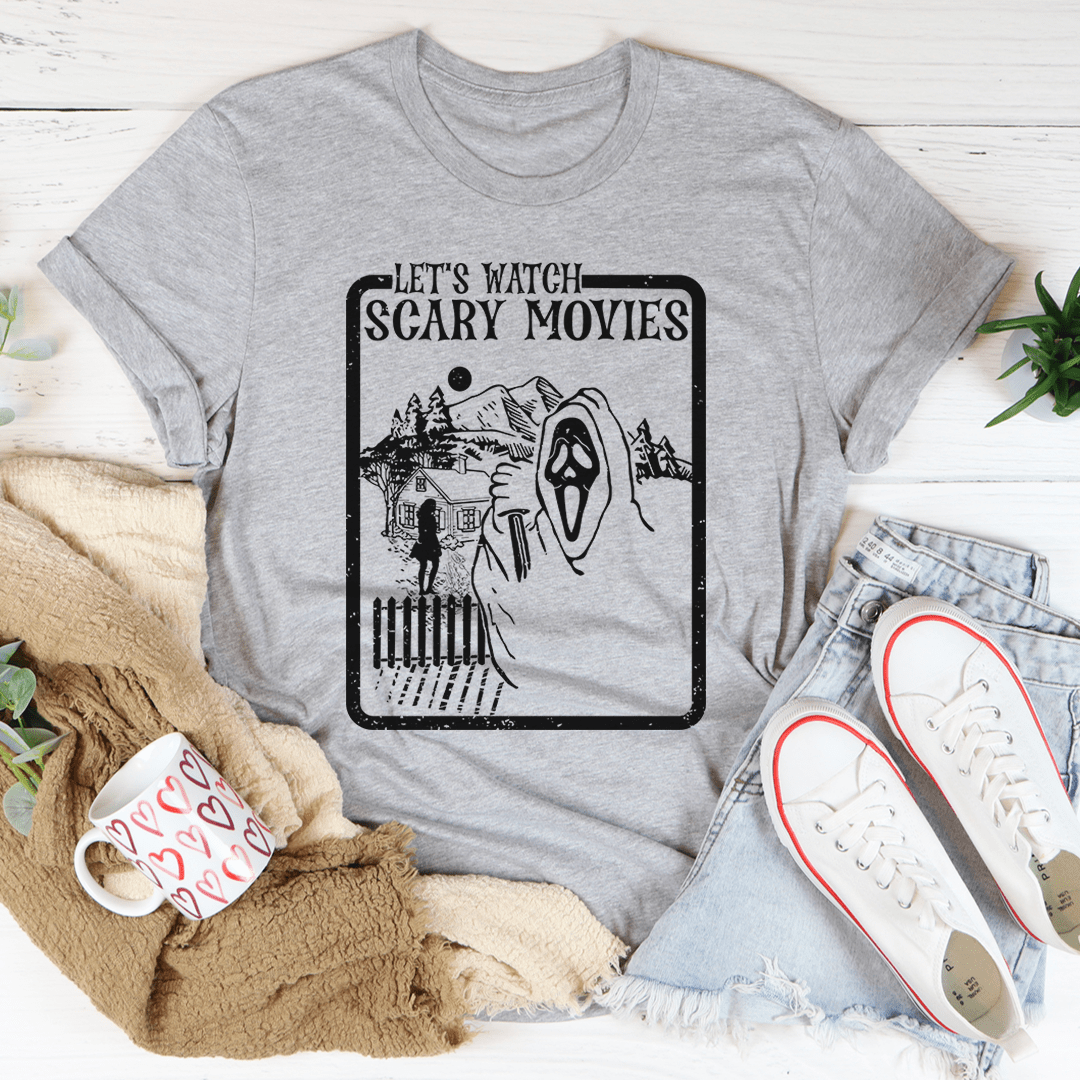 Let's Watch Scary Movies Tee-0