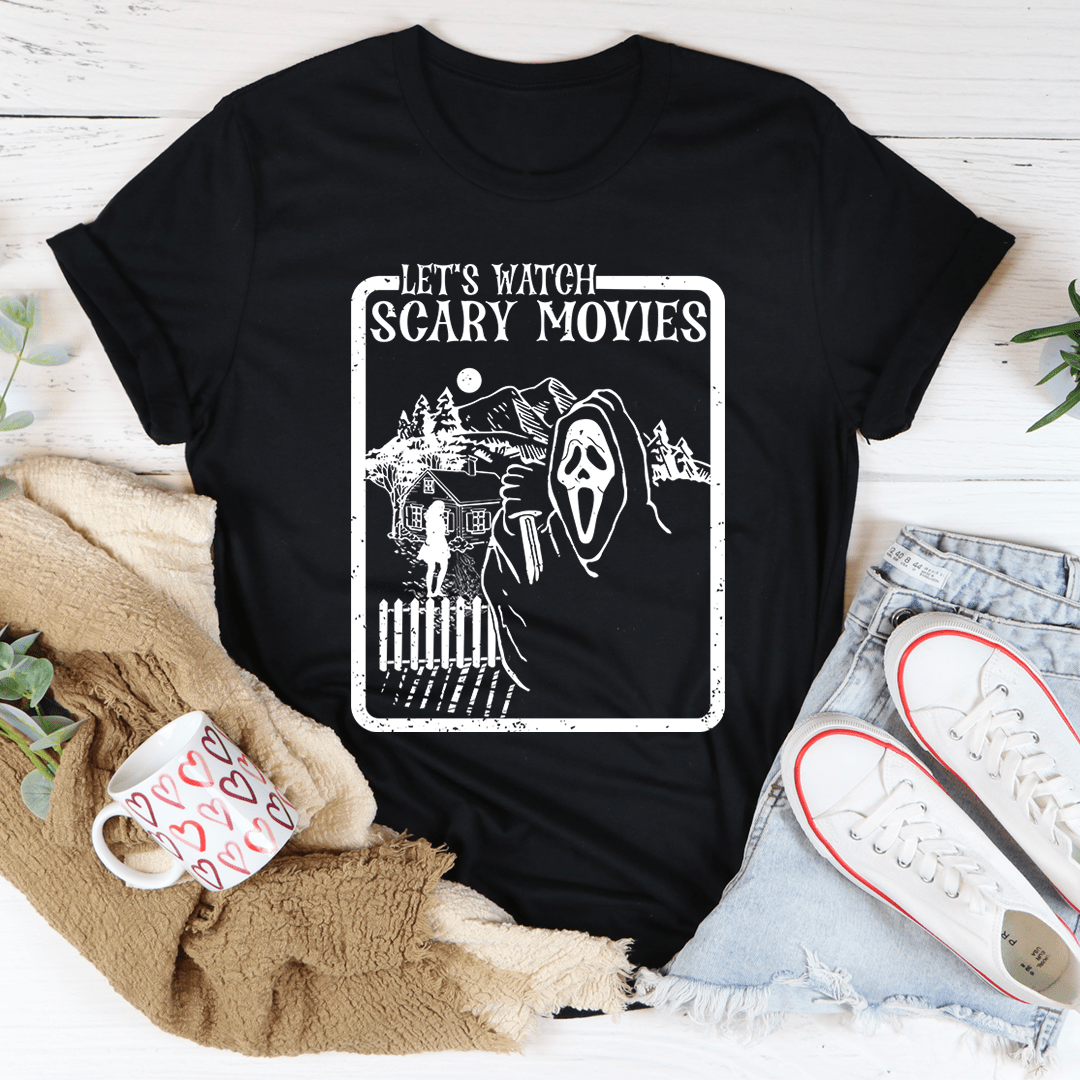 Let's Watch Scary Movies Tee-2