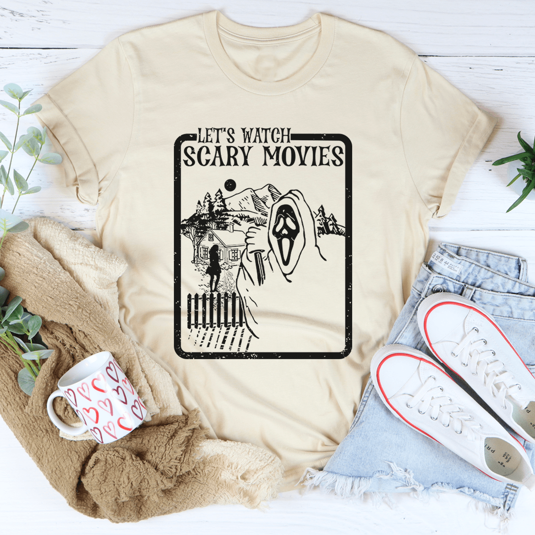 Let's Watch Scary Movies Tee-3