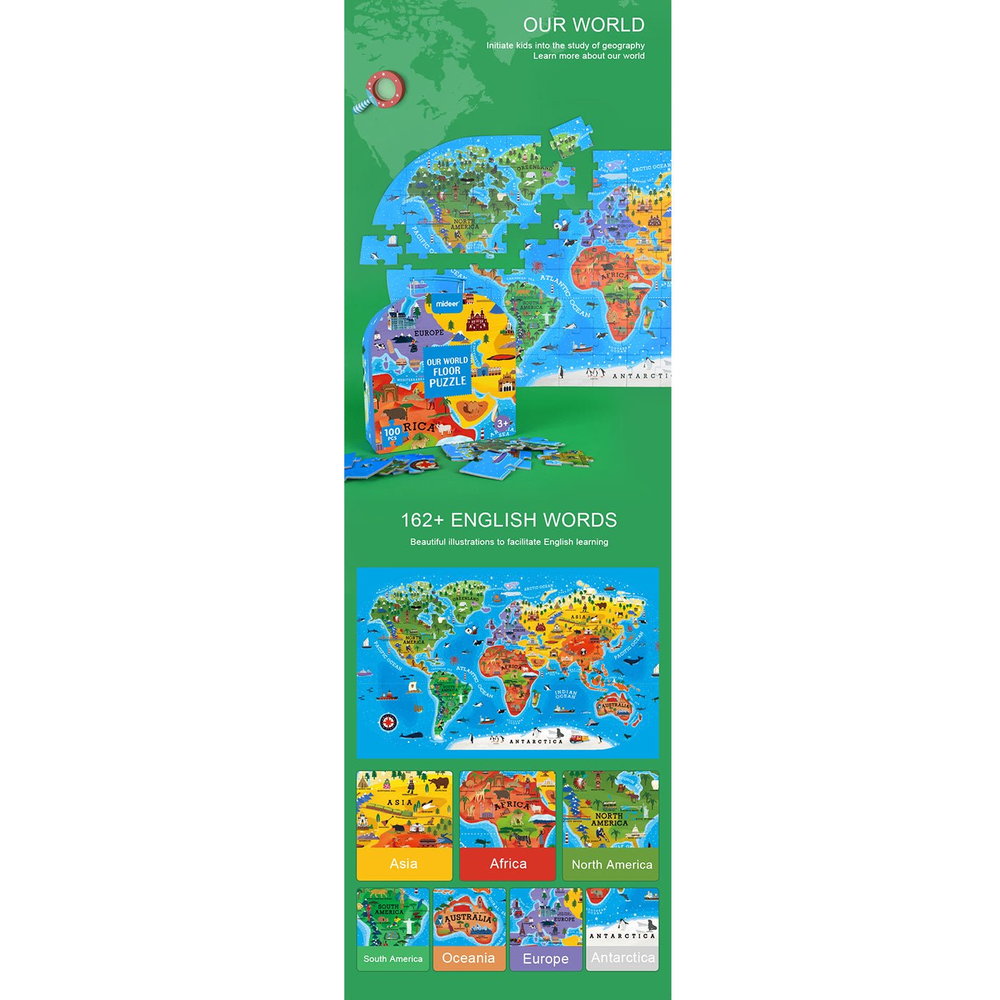 Our World 100pcs Puzzle Gift Box