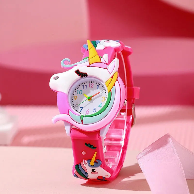Kids' watch Children's Cute Boys and Girls Watch 3D Silicone Band Watch  Children's Cartoon Watch