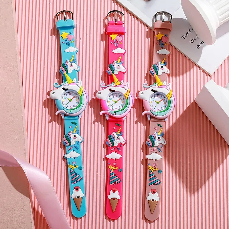 Kids' watch Children's Cute Boys and Girls Watch 3D Silicone Band Watch  Children's Cartoon Watch
