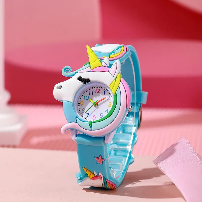 Kids' watch Children's Cute Boys and Girls Watch 3D Silicone Band Watch  Children's Cartoon Watch