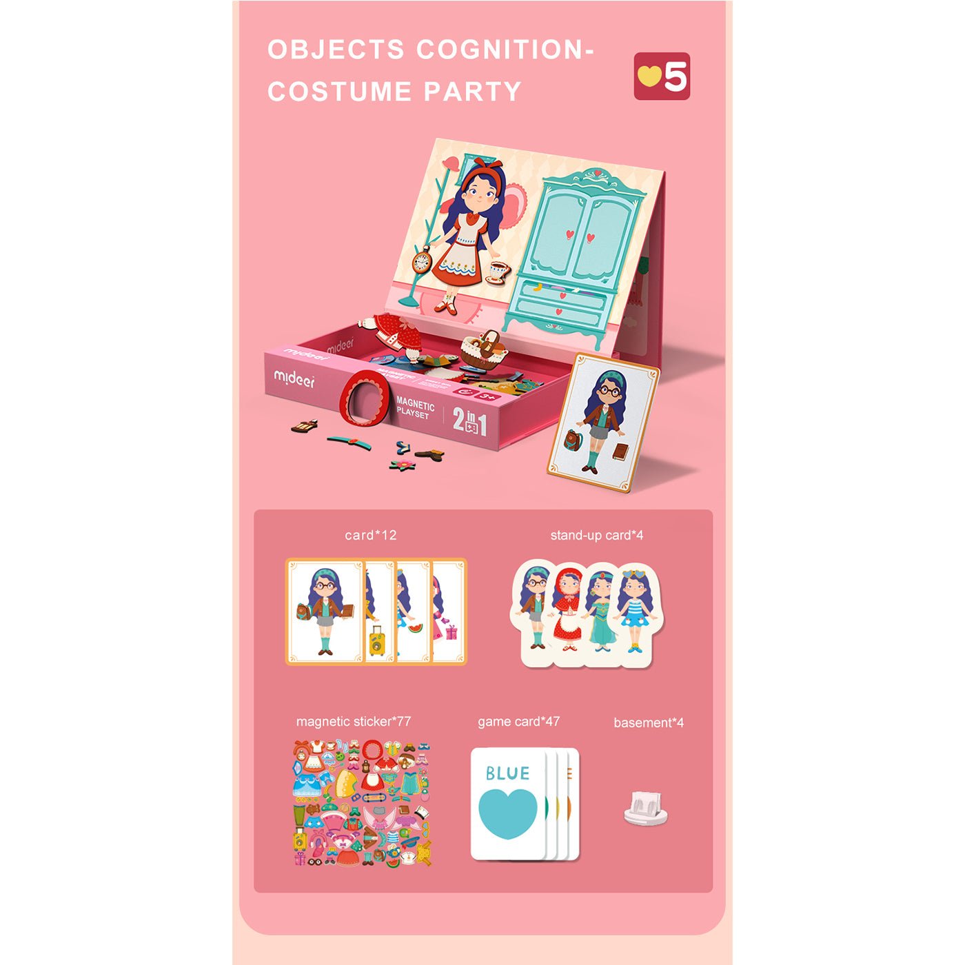 Sweet Girl Magnetic Playset