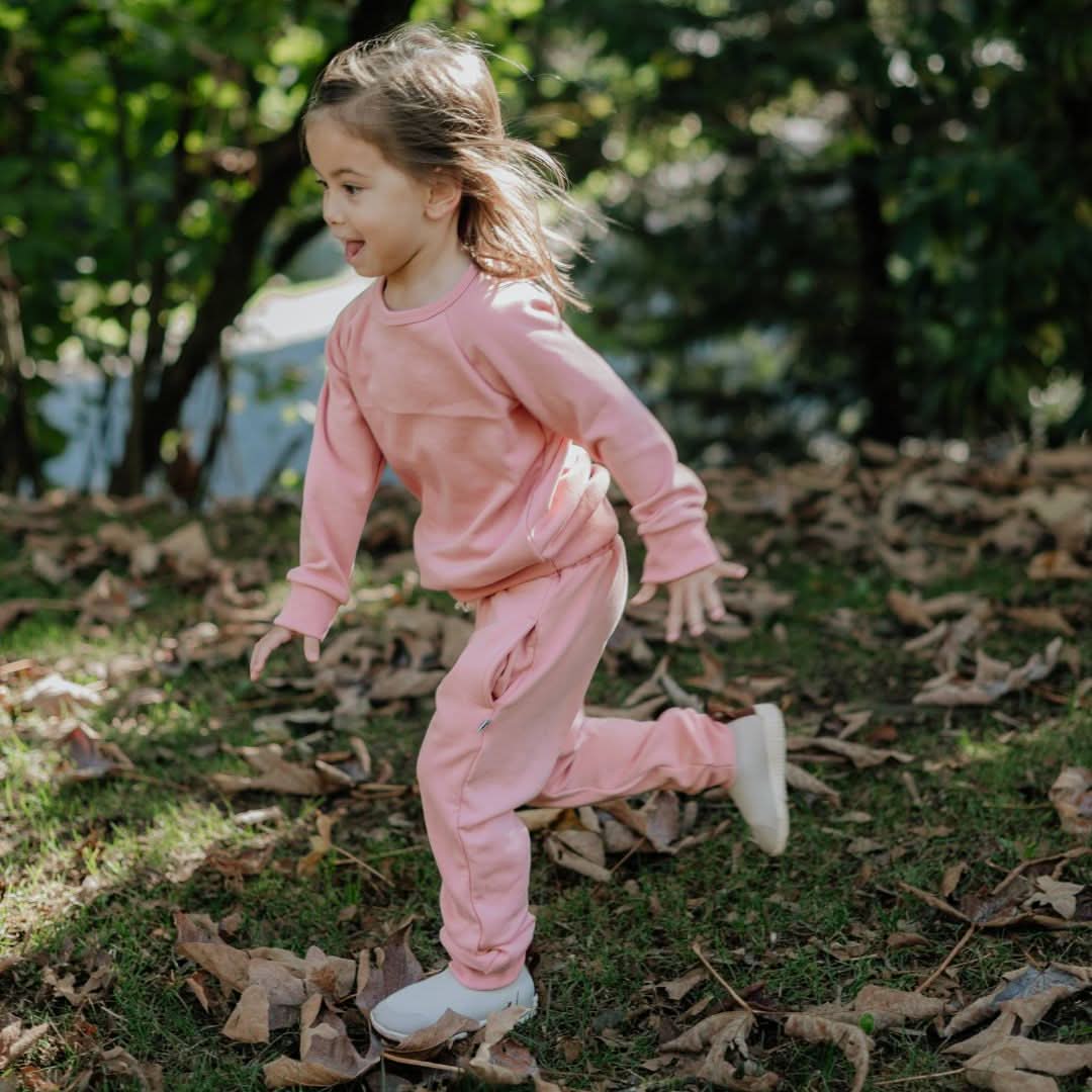 Kids' Bamboo Fleece Pullover | Rose-2